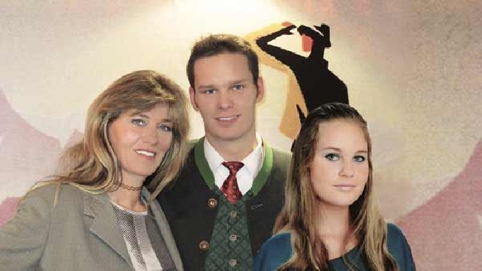 Evi, with daughter and son Sylvia & Armin