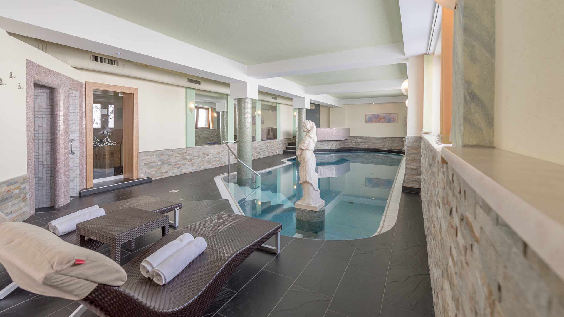 The indoor swimming pool