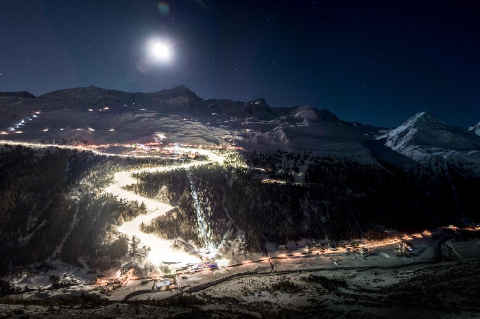 Nachtskilauf direkt am Sporthotel Ideal