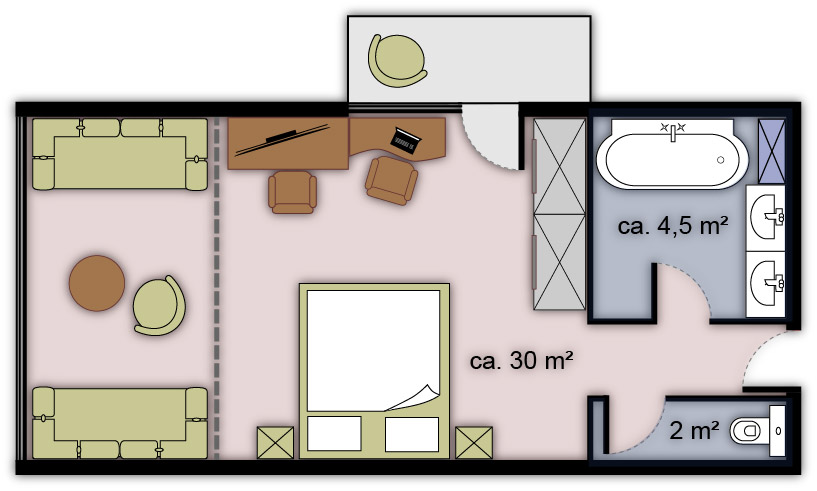 Double De Lux layout